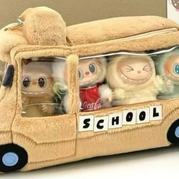 NEW - Bus-Shaped Crossbody Bag for Labubus - Picture 3 of 11